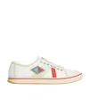 Bottega Veneta Eliot Leather And Canvas Sneakers In Yellow