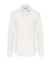 Bottega Veneta Embellished Collar Cotton Shirt In White