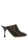 Bottega Veneta Sparkle Dot Sock In Brown