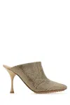 BOTTEGA VENETA EMBELLISHED SUEDE SPARKLE DOT SOCK MULES