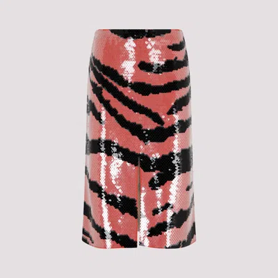 Bottega Veneta Embellished Viscose Skirt In 2715