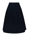 Bottega Veneta Emblem Skirt In Black