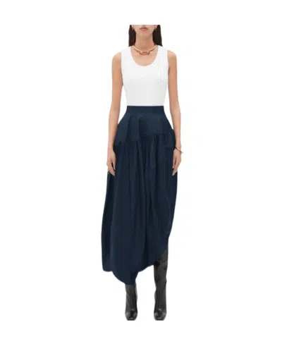 Bottega Veneta Emblem Skirt In Black