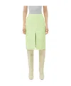 Bottega Veneta Emblem Skirt In Yellow