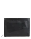 Bottega Veneta Embossed Leather Pouch In Black