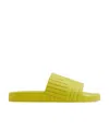 Bottega Veneta Intrecciato Logo-embossed Slides In Brown
