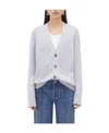 Bottega Veneta Embow-patch Cashmere Cardigan In White