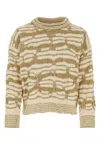 Bottega Veneta Embroidered Cotton Blend Sweater