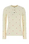 Bottega Veneta Women Embroidered Cotton Blend Sweater In Neutral