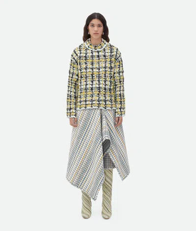 Bottega Veneta Bottega  Veneta Embroidered Cotton Check Jumper In White