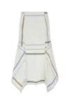 Bottega Veneta Flared Checkered Skirt