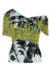 Bottega Veneta Women's Embroidered Jacquard Top In Multiyellow