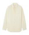 Bottega Veneta Embroidered Linen Shirt In White