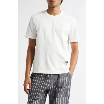 Bottega Veneta Embroidered Mushroom Pima Cotton Jersey T-shirt In White
