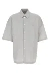Bottega Veneta Embroidered Poplin Shirt With Drop Shoulders