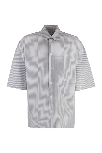 BOTTEGA VENETA BOTTEGA VENETA EMBROIDERED POPLIN SHIRT