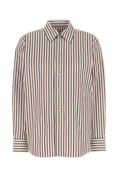 BOTTEGA VENETA BOTTEGA VENETA EMBROIDERED POPLIN SHIRT