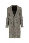 Bottega Veneta Single-breasted Boucle Fabric Coat