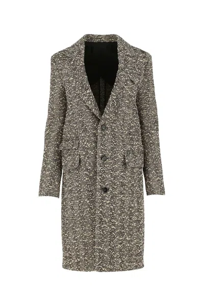 Bottega Veneta Embroidered Stretch Wool Blend Coat