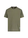 Bottega Veneta Green Crewneck T-shirt With Mushroom Embroidery On The Front In Cotton Man In Green
