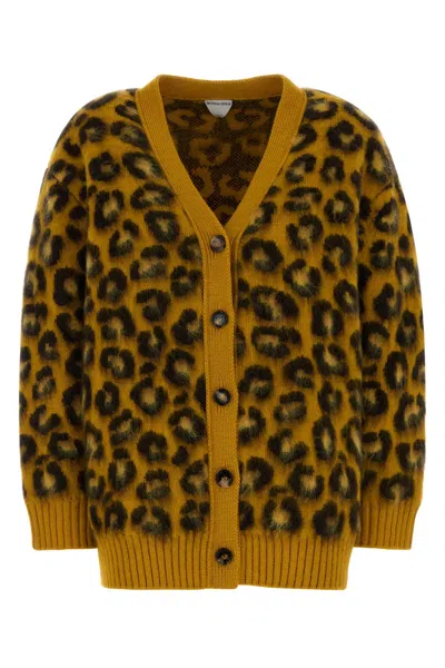 BOTTEGA VENETA EMBROIDERED WOOL BLEND OVERSIZE CARDIGAN