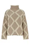 Bottega Veneta Argyle Intarsia-knit Wool Turtleneck Sweater