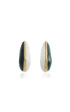 Bottega Veneta Enameled 18k Gold-finish Sterling Silver Earrings