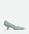 Bottega Veneta Blue Boogie Heels In Hail