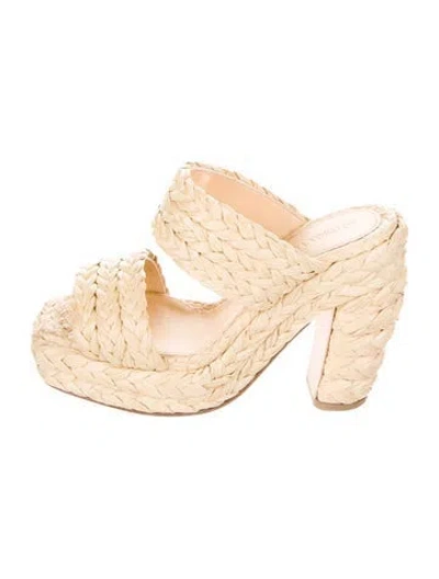 Pre-owned Bottega Veneta Espadrilles In Neutral