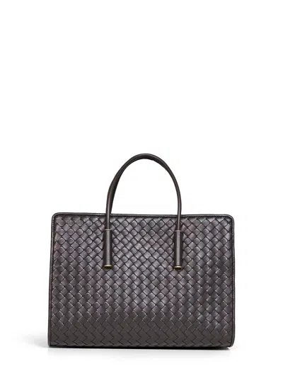 Bottega Veneta Espresso Small Barbara Tote Bag In Brown