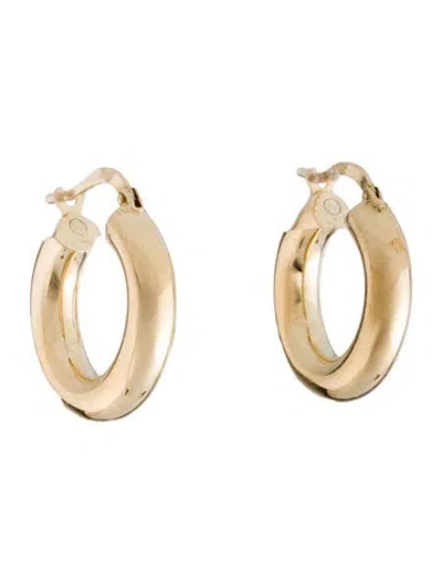 Pre-owned Bottega Veneta Essentials Hoop Earrings In Multicolor