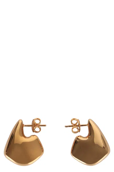 Bottega Veneta Ethereal Stane Mini Earrings In Gold