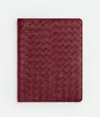 Bottega Veneta Maxi Intrecciato Notebook Cover In Bordeaux