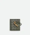 Bottega Veneta Andiamo Flap Card Case In Green