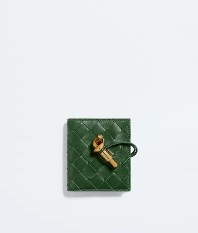 Bottega Veneta Bottega  Veneta Andiamo Flap Card Case In Green
