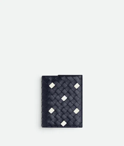 Bottega Veneta Intrecciato Piccolo Flap Card Case In Multi