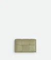 Bottega Veneta Cassette Business Card Case In Travertine