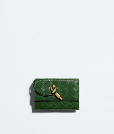 Bottega Veneta Bottega  Veneta Andiamo Zipped Card Case In Green