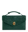 Bottega Veneta Exclusive Lambskin Knot Lock Top-handle Bag In Green