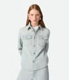 Bottega Veneta Womens Extra Bleached Denim Jacket Light Blue In Light Blue