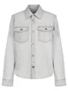 Bottega Veneta Denim Shirt With Extra Bleach Wash