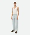 Bottega Veneta Extra Bleached Straight Jeans In Light Blue