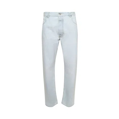Pre-owned Bottega Veneta Extra Bleached Straight Jeans 'light Blue' | Men's Size 52