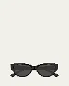 Bottega Veneta Eye Logo-print Acetate Sunglasses
