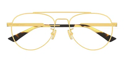 Bottega Veneta Eyeglasses In Gold