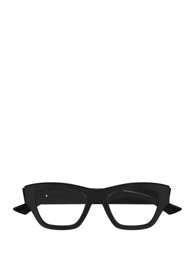 Bottega Veneta Eyewear Rectangular Frame Glasses In Black