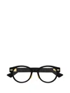 Bottega Veneta Eyewear Square Frame Glasses In Black