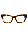 Bottega Veneta Havana Havana Transparent Acetate Glasses In Brown