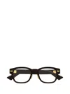 Bottega Veneta Eyewear Square Frame Glasses In Black