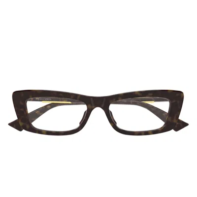 Bottega Veneta Eyeglasses Bv1449 O 002 Brown/transparent Women